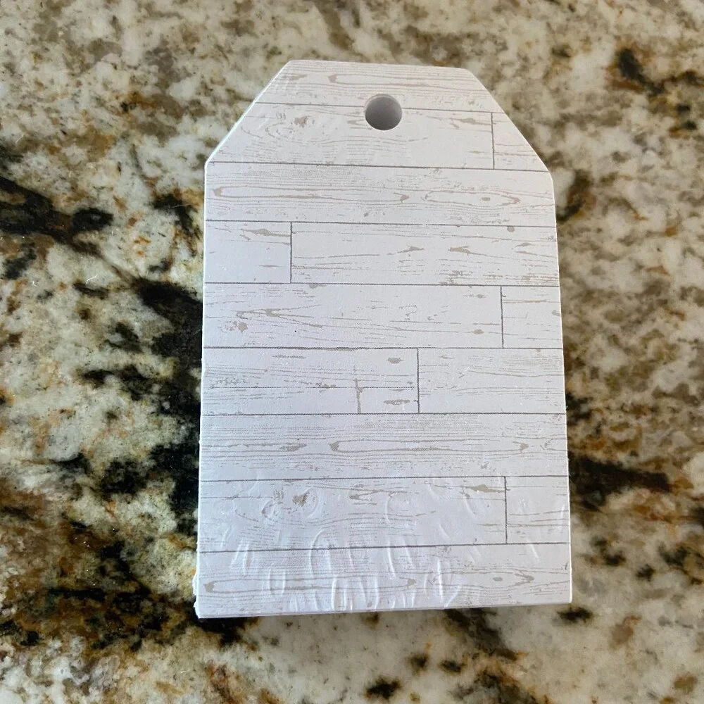 Distressed Wood White Shiplap Gift Tags 2.25x3.5